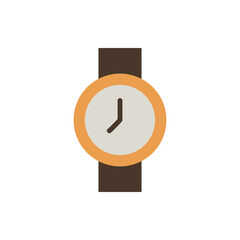 Poster - Watch, clock icon. Simple color vector elements of hipster style icons for ui and ux, website or mobile application