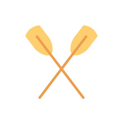 Poster - Paddle icon. Simple color vector elements of hipster style icons for ui and ux, website or mobile application