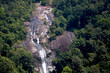 aerial view of seven well waterfall at langkawi (malaysia)