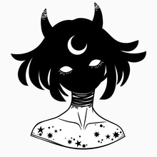 Girl With Horns, Mystical Creature