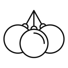 Poster - hypnotherapy pendulum icon. outline hypnotherapy pendulum vector icon for web design isolated on whi