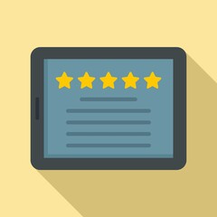 Poster - Premium tablet icon. Flat illustration of premium tablet vector icon for web design