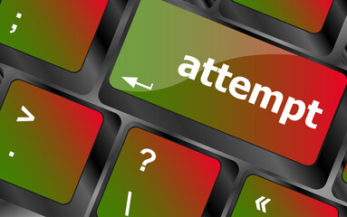 Poster - keyboard with enter button, attempt word on it
