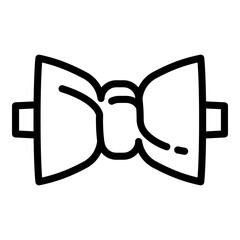 Poster - Bow tie icon. Outline bow tie vector icon for web design isolated on white background