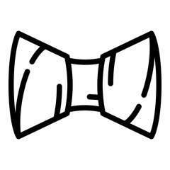Poster - Fashion bow tie icon. Outline fashion bow tie vector icon for web design isolated on white background