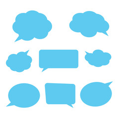 Wall Mural - speech bubbles set. stickers of speech bubbles vector