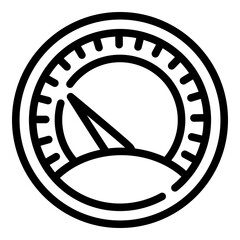 Poster - Classic speedometer icon. Outline classic speedometer vector icon for web design isolated on white background