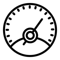 Poster - Drive speedometer icon. Outline drive speedometer vector icon for web design isolated on white background