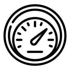 Poster - Miles speedometer icon. Outline miles speedometer vector icon for web design isolated on white background