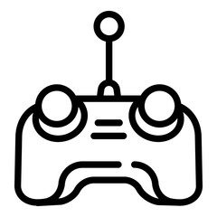 Poster - Remote control drone icon. Outline remote control drone vector icon for web design isolated on white background
