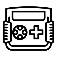 Poster - Drone control panel icon. Outline drone control panel vector icon for web design isolated on white background