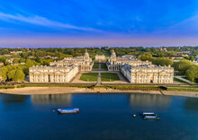 Drone Shot Of The Old Royal Naval College, Greenwich, London