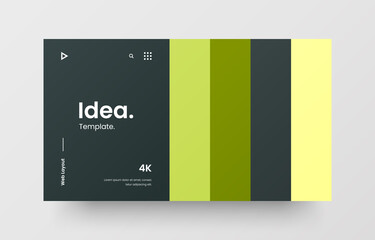 creative horizontal website screen part for responsive web design project development. abstract geom