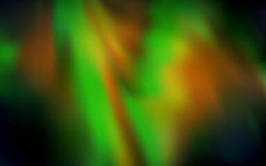 Poster - Dark Green, Yellow vector blurred bright texture. Abstract colorful illustration with gradient. Background for a cell phone.