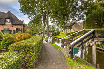 Sticker - Canals in Giethoorn Village