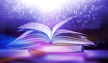 Poster - Bewitched Book With Magic Glows In The Darkness 