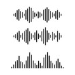© t1m0n344 - Set of audio sound wave icon. Music equalizer sign. Vector amplitude.