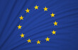 © kdrkara - European Union Flag, Wavy Fabric Flag, European Union Flag, 3D Render