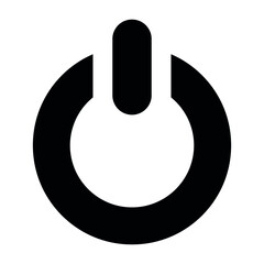 Poster - shutdown, turn off icon, POWER ICON