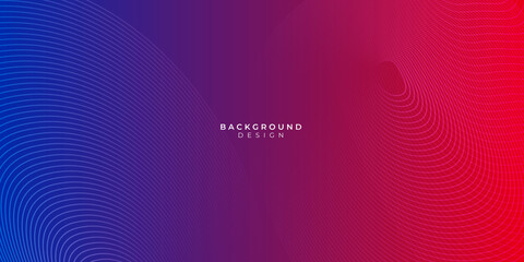 Wall Mural - Abstract blue red background with wave water circle spiral light texture. Vector illustration for presentation design with modern futuristic corporate and technology concept 