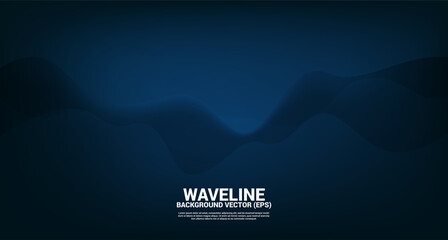 Poster - Blue fluid curve shape background. Concept design for flowing futuristic and liquid wave style artwork