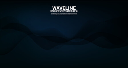 Poster - Blue fluid curve shape background. Concept design for flowing futuristic and liquid wave style artwork