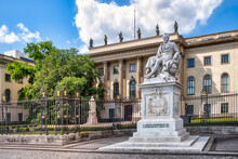 Alexander Von Humboldt Statue Outside Humboldt University From 1883 By Reinhold Begas, Berlin, Germany,