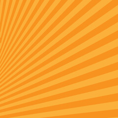 Sticker - Orange abstract striped background. Optical art. Vector.