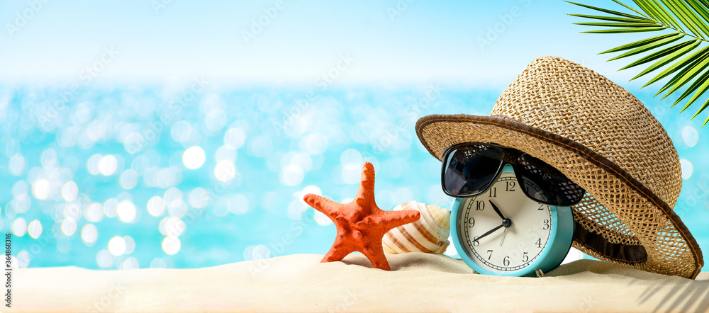 Vacation time concept. Time to relax. - obrazy, fototapety, plakaty 