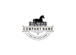  Retro Vintage Cattle / Beef Emblem Label logo design and horse symbol inspiration