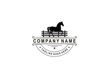  Retro Vintage Cattle / Beef Emblem Label Logo Design And Horse Symbol Inspiration