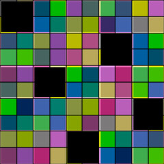 Sticker - Abstract seamless geometric squares pattern