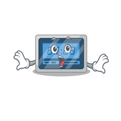 Sticker - Digital timer mascot design concept having a surprised gesture