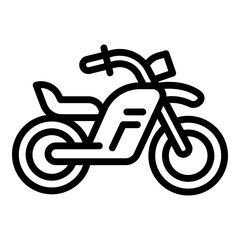 Poster - Street bike icon. Outline street bike vector icon for web design isolated on white background