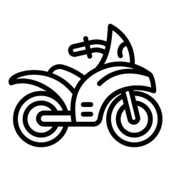 Poster - Sport moto icon. Outline sport moto vector icon for web design isolated on white background