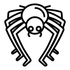 Poster - Bug spider icon. Outline bug spider vector icon for web design isolated on white background