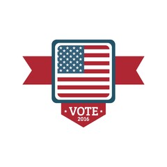 Wall Mural - usa vote label