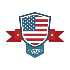 Wall Mural - usa vote label