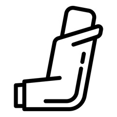 Poster - Medical inhaler icon. Outline medical inhaler vector icon for web design isolated on white background