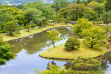 Fototapeta  - Upper Garden at Shugakuin Imperial Villa (Shugakuin Rikyu) in Kyoto, Japan. It was originally constructed by the retired Emperor Go-Mizunoo, construction completed in 1659.