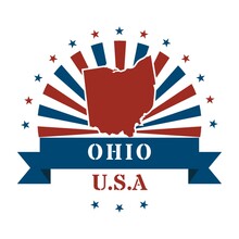 Ohio State Map Label