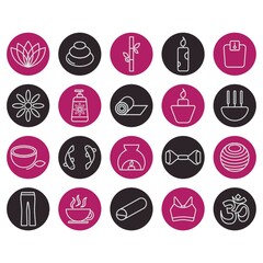 Sticker - set of zen icons