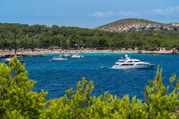 Canvas Print - Cala Conta beach, Ibiza island.