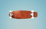 Skateboard, classic maple skateboard with white wheels