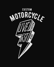 New York Motorcycle Theme Typography And Illustrations , T-shirt Graphics, Vectors.