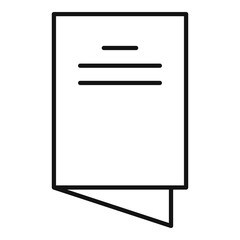 Poster - Study catalog icon. Outline study catalog vector icon for web design isolated on white background