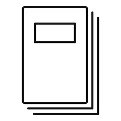 Poster - business catalog icon. outline business catalog vector icon for web design isolated on white backgro
