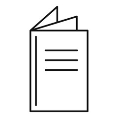 Fototapete - School catalog icon. Outline school catalog vector icon for web design isolated on white background