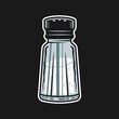 Salt shaker vector colored object or element