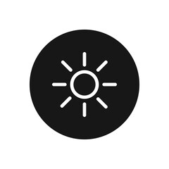 Poster - Sun icon vector. Sunny sign